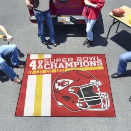 Kansas City Chiefs Dynasty Tailgater Mat - 60 x 72