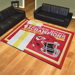 Kansas City Chiefs Area Rug - 8' x 10' Dynasty Nylon