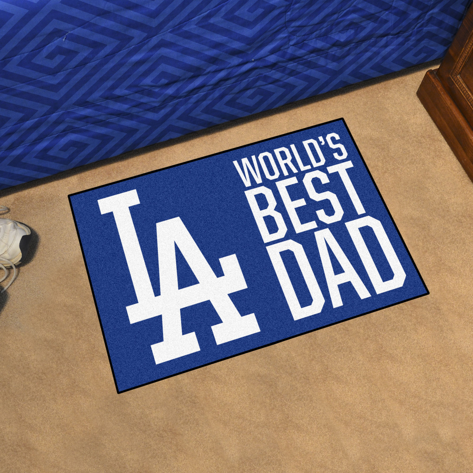 Los Angeles Dodgers Dodgers World's Best Dad Starter Doormat - 19x30