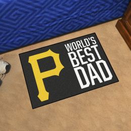 Pittsburgh Pirates Pirates World's Best Dad Starter Doormat - 19x30