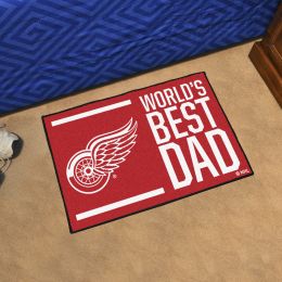 Detroit Red Wings Red Wings World's Best Dad Starter Doormat - 19x30
