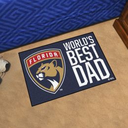 Florida Panthers Pamthers World's Best Dad Starter Doormat - 19x30