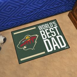 Minnesota Wild Wild World's Best Dad Starter Doormat - 19x30