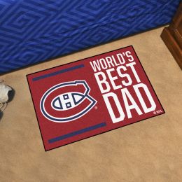 Montreal Canadiens Candiens World's Best Dad Starter Doormat - 19x30