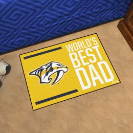 Nashville Predators Predators World's Best Dad Starter Doormat - 19x30