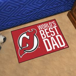 New Jersey Devils Devils World's Best Dad Starter Doormat - 19x30