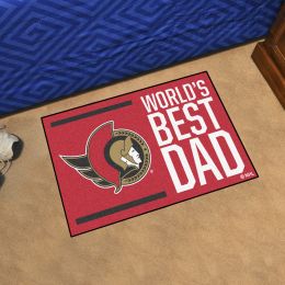 Ottawa Senators Senators World's Best Dad Starter Doormat - 19x30
