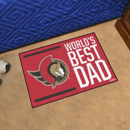 Ottawa Senators Senators World's Best Dad Starter Doormat - 19x30