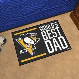 Pittsburgh Penguins Penguins World's Best Dad Starter Doormat - 19x30