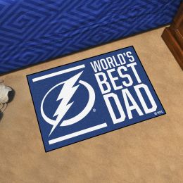 Tampa Bay Lightning Lightning World's Best Dad Starter Doormat - 19x30