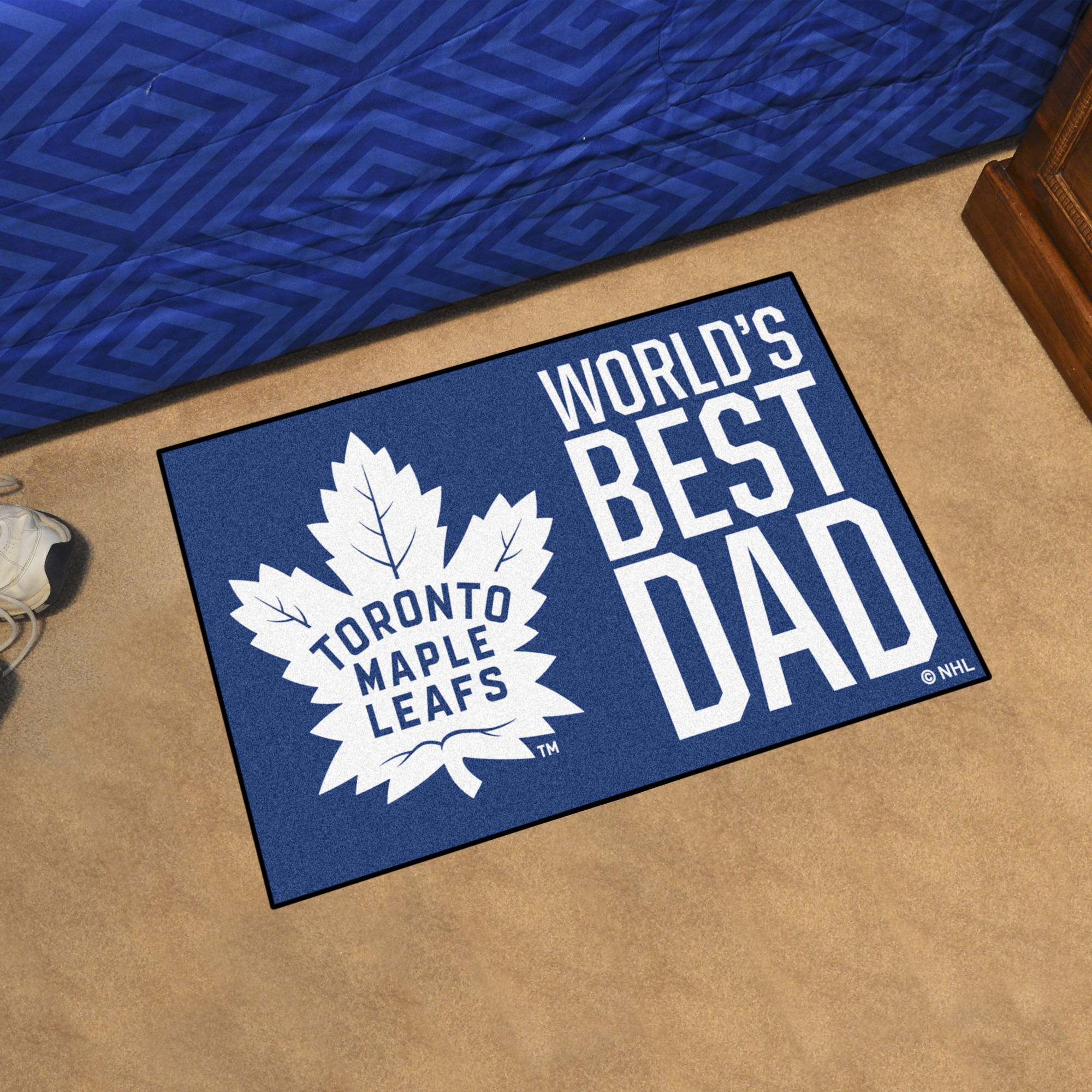 Toronto Maple Leafs Leafs World's Best Dad Starter Doormat - 19x30