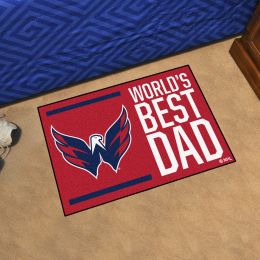 Washington Capitals Capitals World's Best Dad Starter Doormat - 19x30