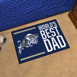 Navy  Midshipmen  World's Best Dad Starter Doormat - 19x30