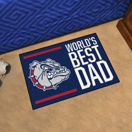 Gonzaga  Bulldogs World's Best Dad Starter Doormat - 19x30