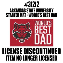 Arkansas State  Red Wolves World's Best Dad Starter Doormat - 19x30