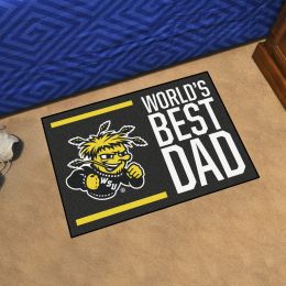 Wichita State  Shockers World's Best Dad Starter Doormat - 19x30