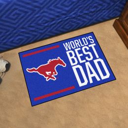 SMU  Mustangs World's Best Dad Starter Doormat - 19x30