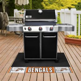 Cincinnati Bengals Vintage Grill Mat - Vinyl 26 x 42