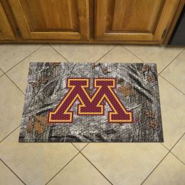 Minnesota Golden Gophers Camo Scrapper Mat - 19 x 30 Rubber