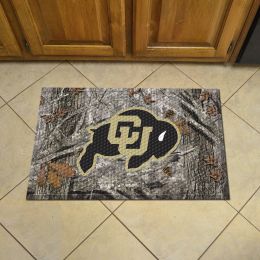 Colorado Buffaloes Camo Scrapper Mat - 19 x 30 Rubber