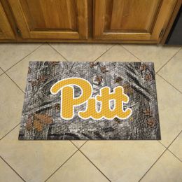 Pitt Panthers Camo Scrapper Mat - 19 x 30 Rubber