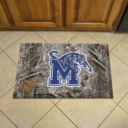 Memphis Tigers Camo Scrapper Mat - 19 x 30 Rubber