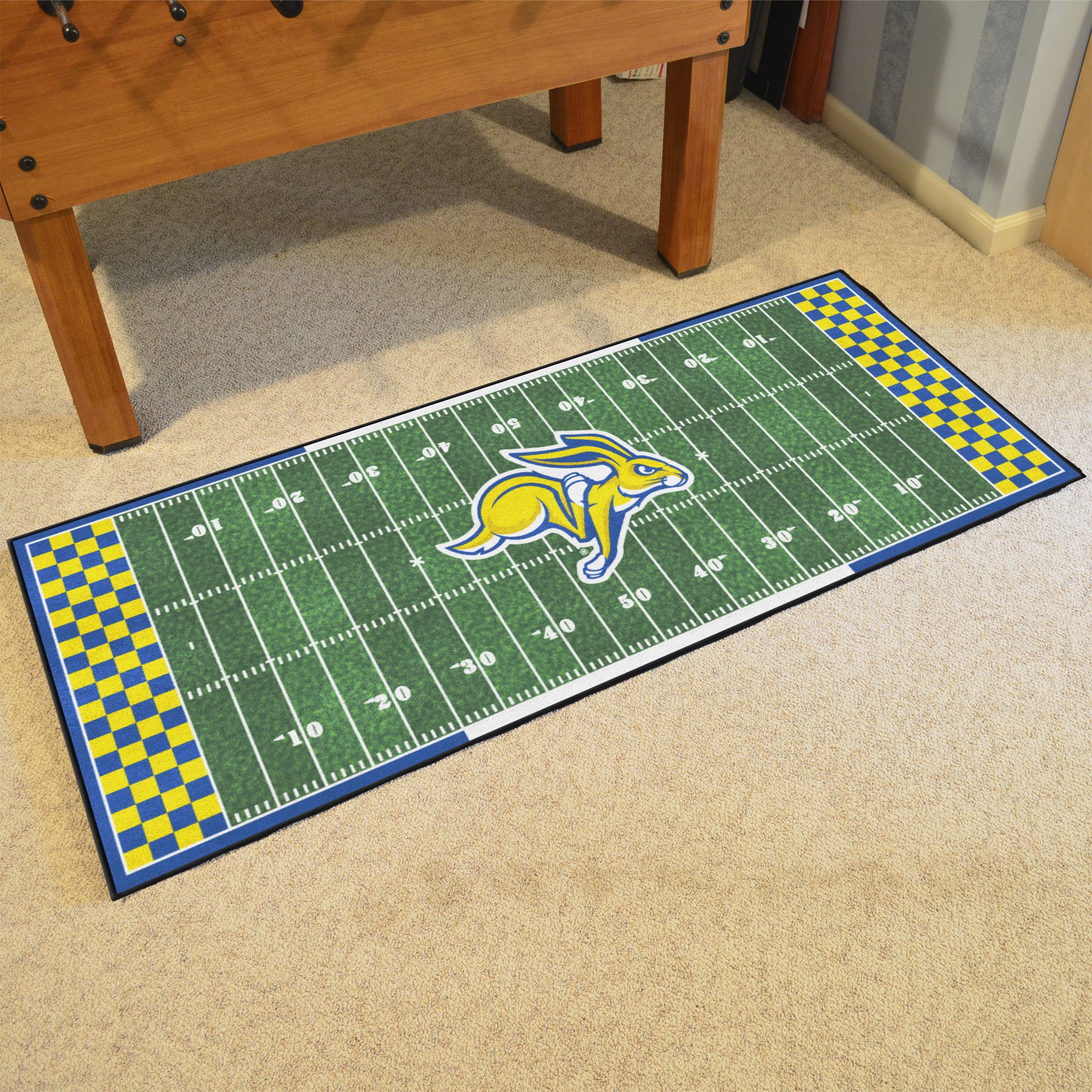 South Dakota State University Mascot Football Field Runner - Nylon 30 x 72