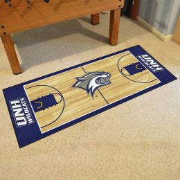 New Hampshire Wildcats Basketball Court Runner Mat - 30 x 72