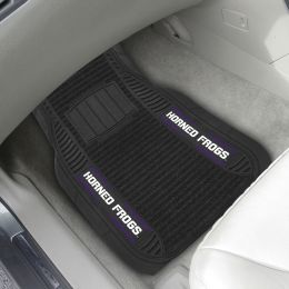 TCU Horned Frogs Deluxe Car Mat Set - Vinyl & Carpet