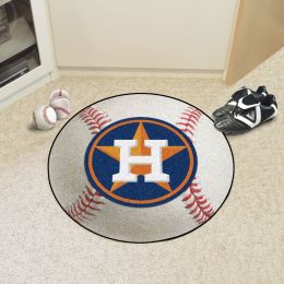 Houston Astros Baseball Shaped Area Rug