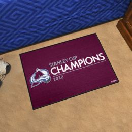 Colorado Avalanche 2022 Stanley Cup Champions Starter Doormat - 19 x 30