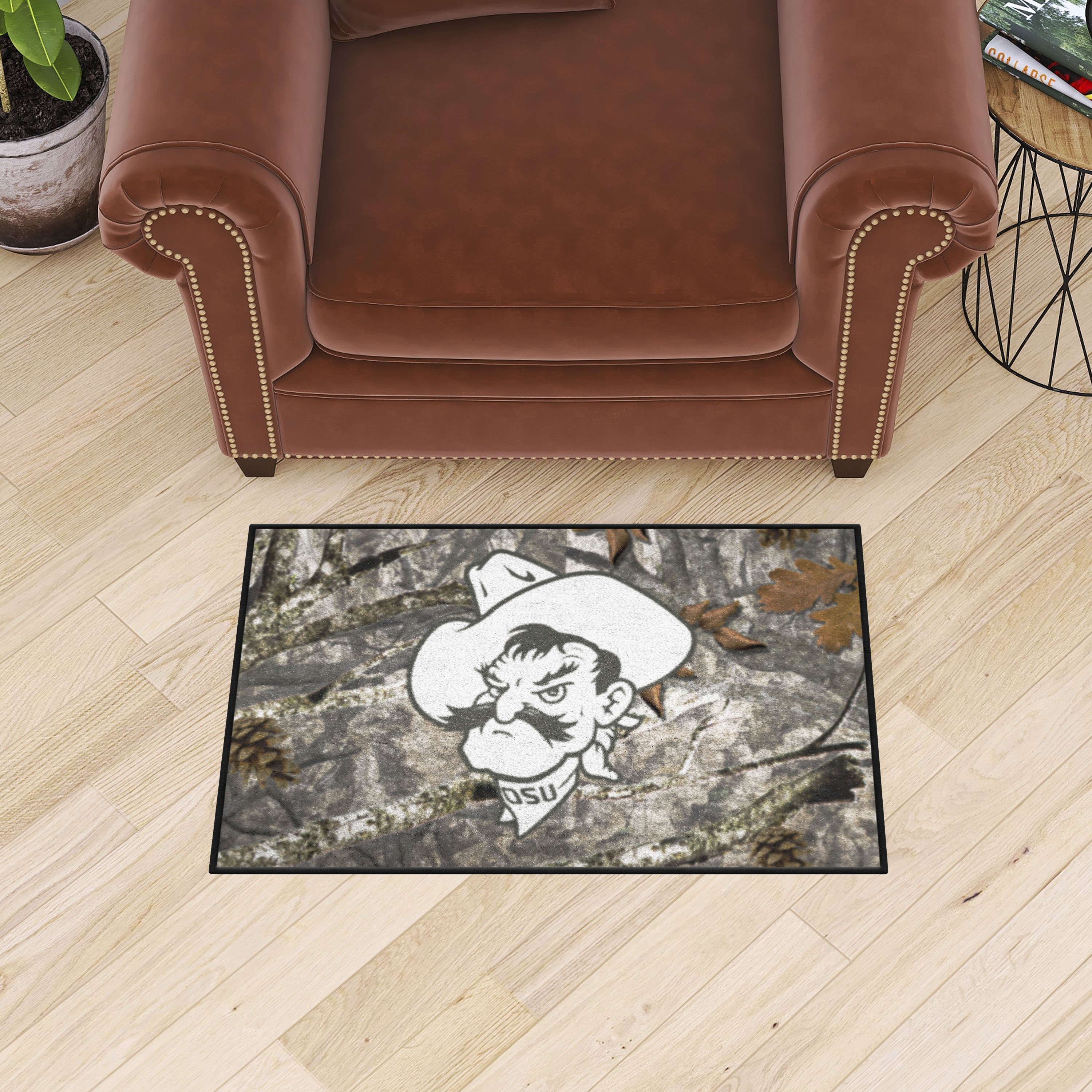 Oklahoma State Cowboys Camo Starter Doormat - 19 x 30