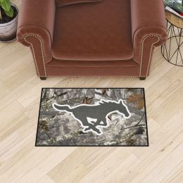 SMU Mustangs Camo Starter Doormat - 19 x 30