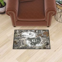 Kansas Jayhawks Camo Starter Doormat - 19 x 30
