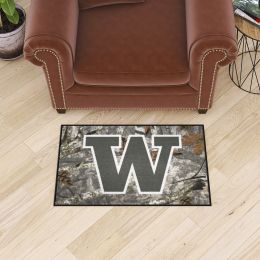 Washington Huskies Camo Starter Doormat - 19 x 30