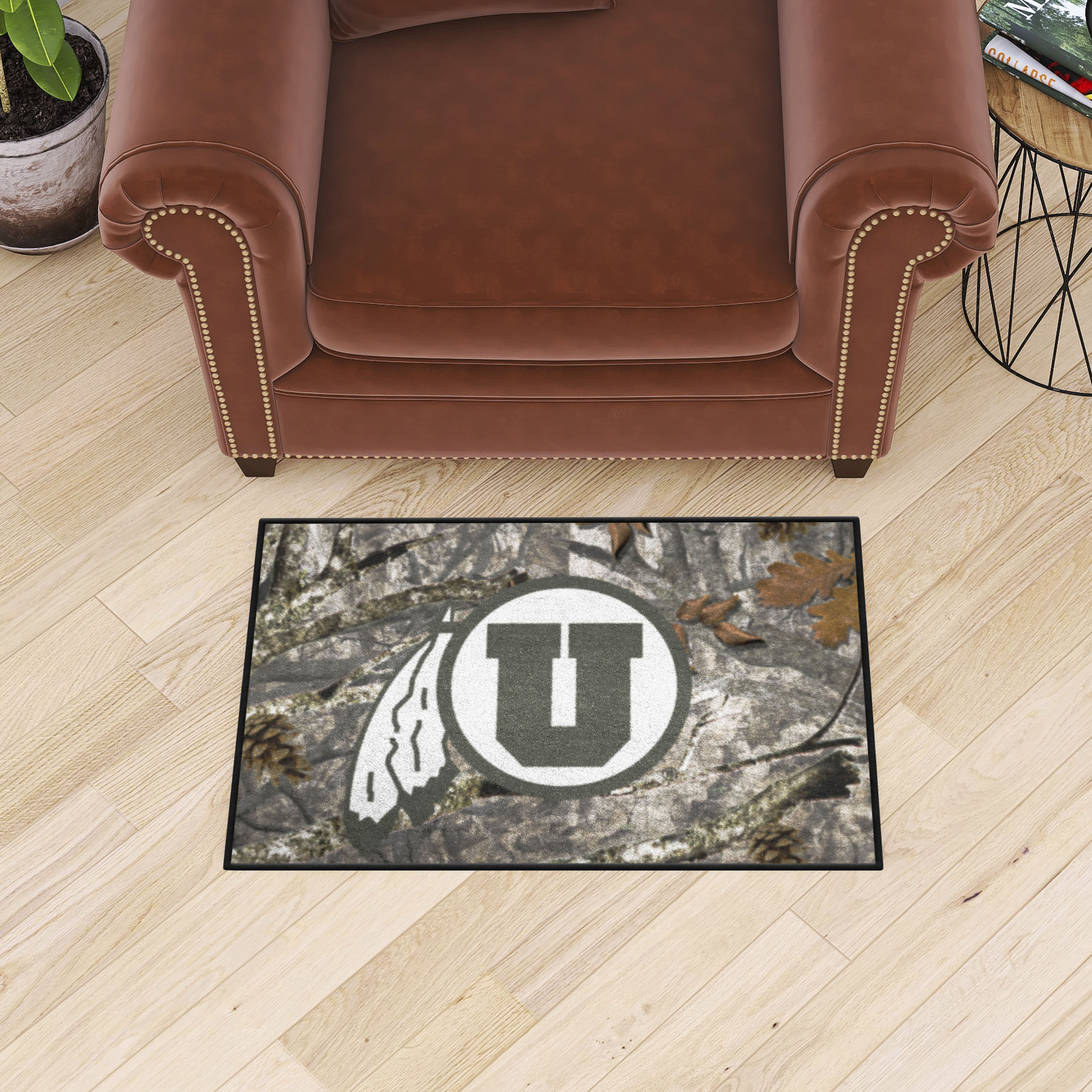 Utah Utes Camo Starter Doormat - 19 x 30