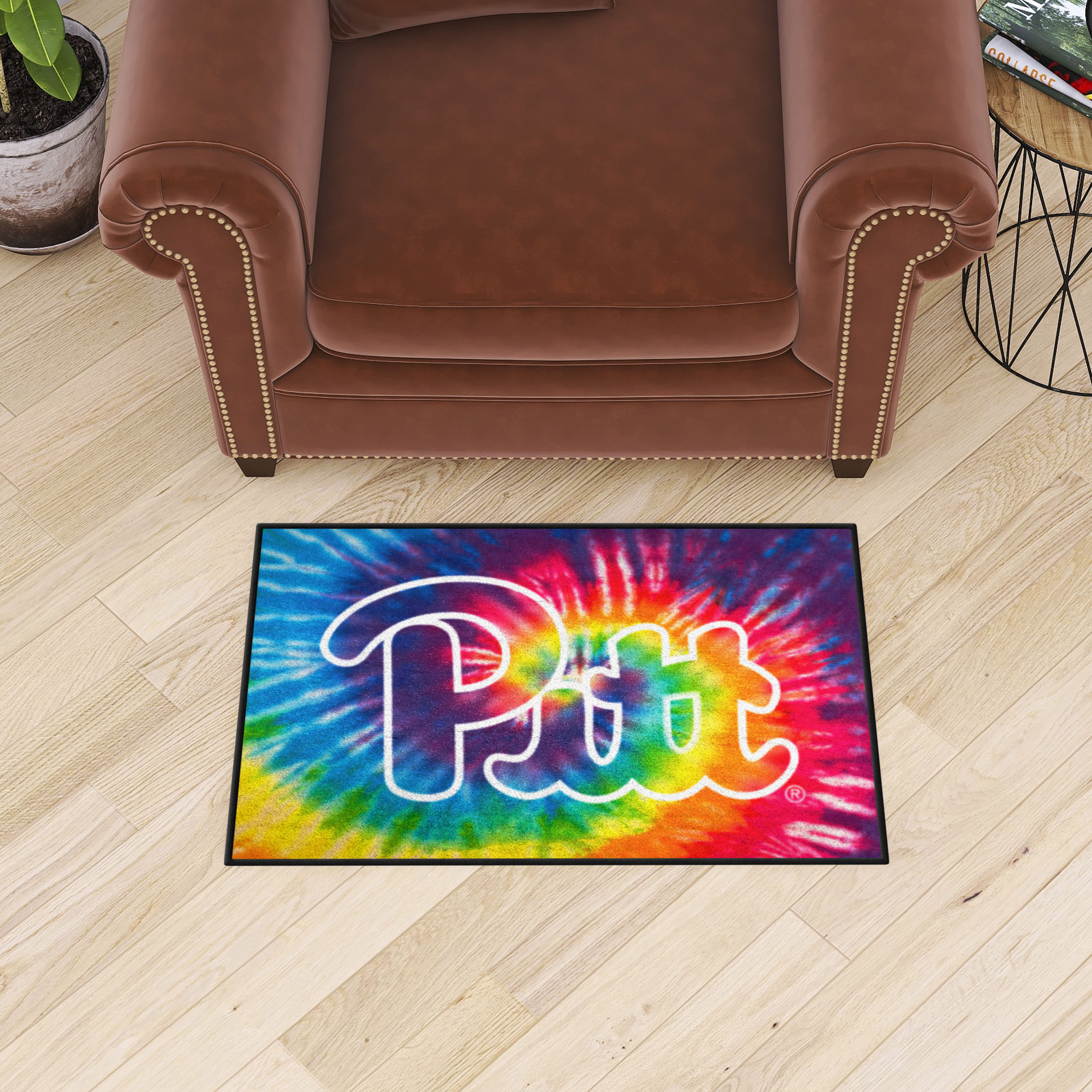 Pitt Panthers Tie Dye Starter Doormat - 19 x 30