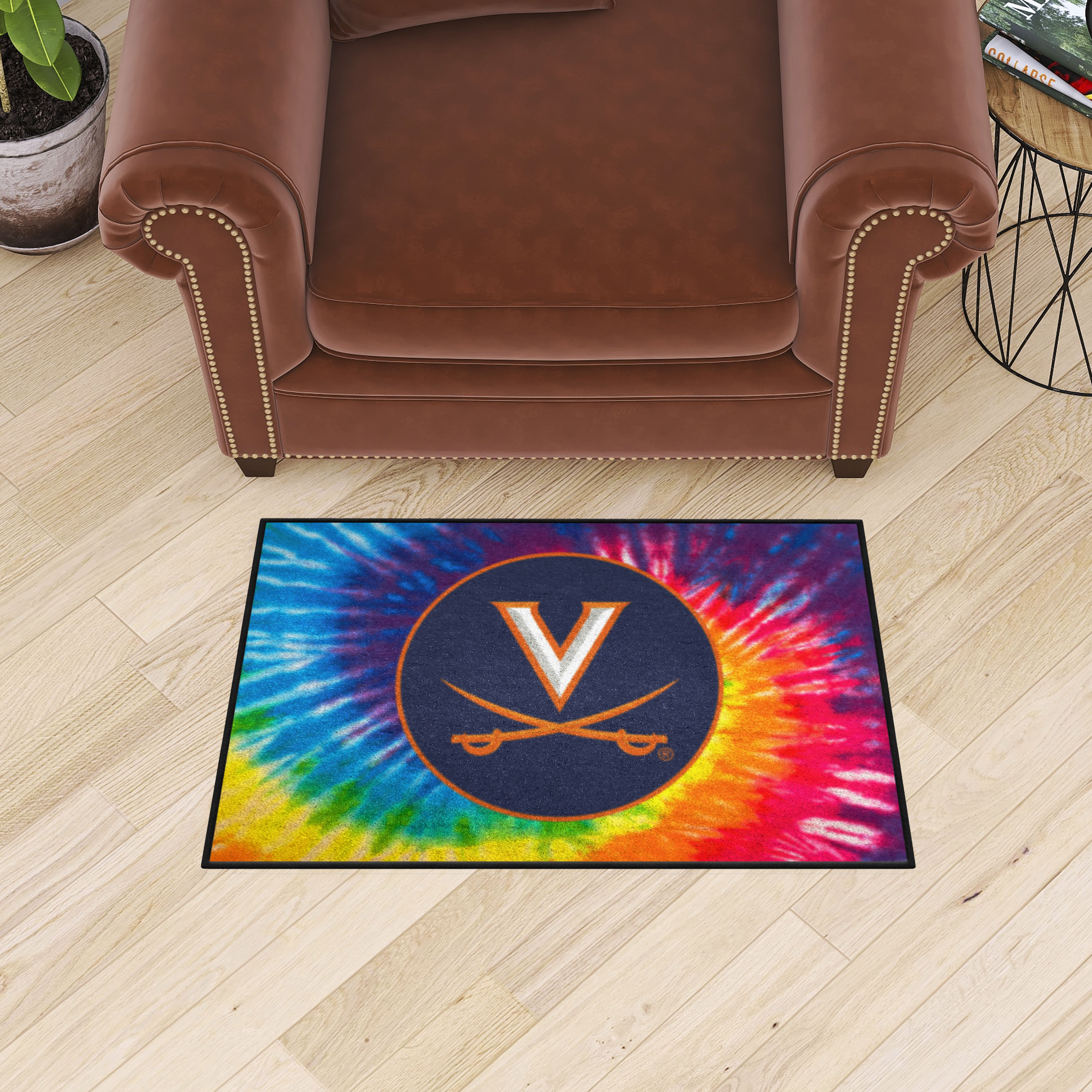 Virginia Cavaliers Tie Dye Starter Doormat - 19 x 30