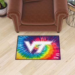 Virginia Tech Hokies Tie Dye Starter Doormat - 19 x 30