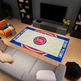 Detroit Pistons Area Rug - 6' x 10' Wordmark Nylon