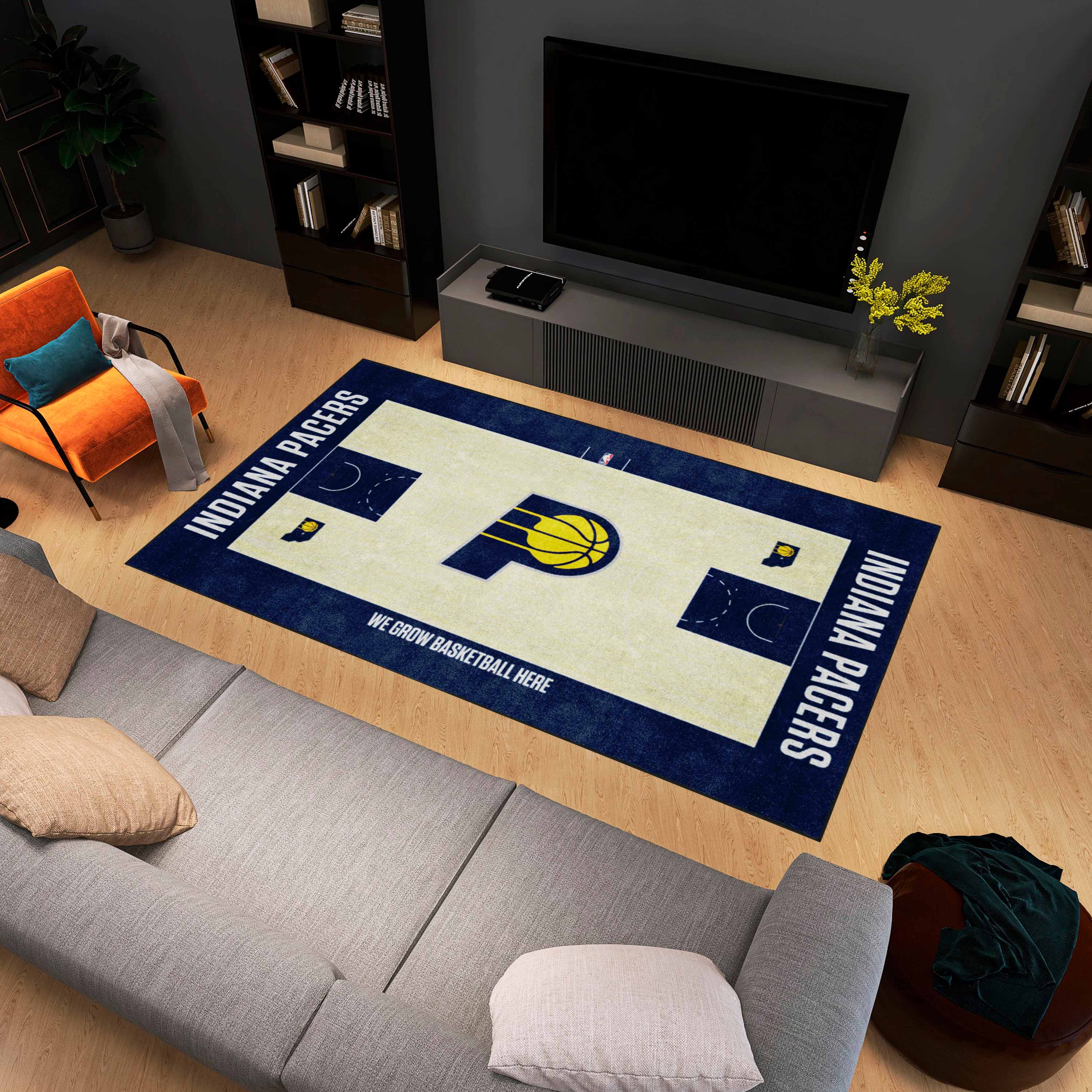 Indiana Pacers Area Rug - 6' x 10' Nylon
