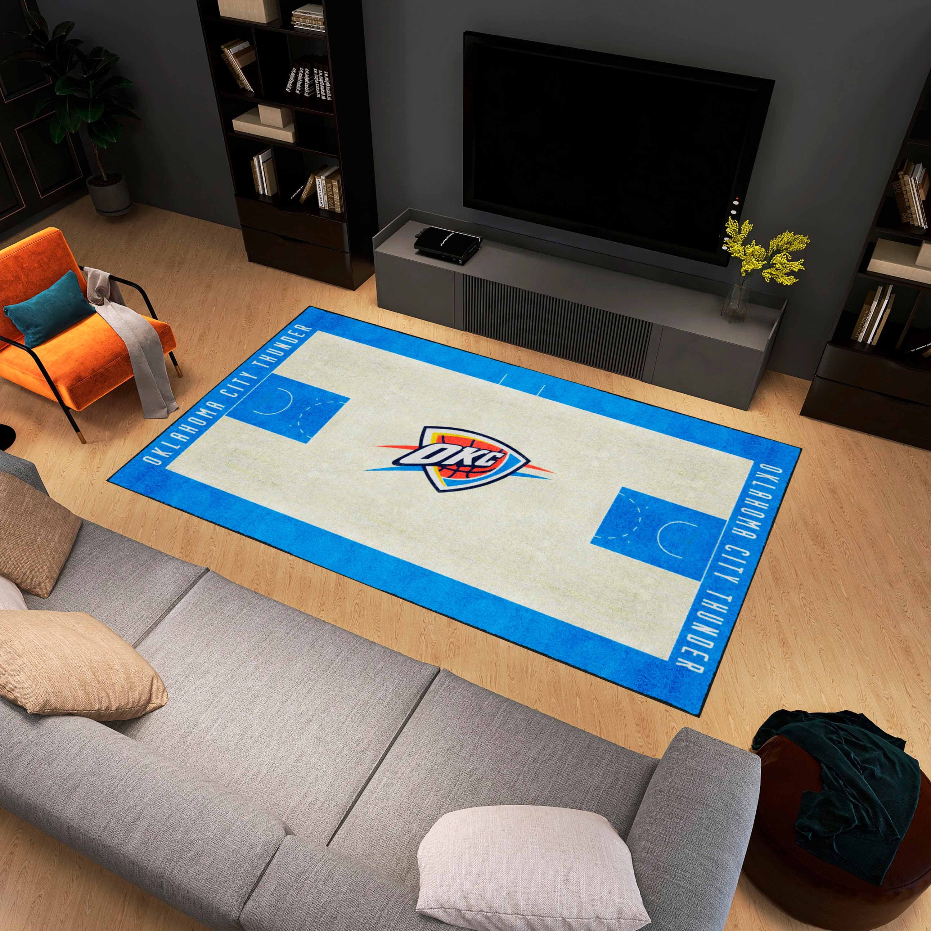 Oklahoma City Thunder Area Rug - 6' x 10' Nylon