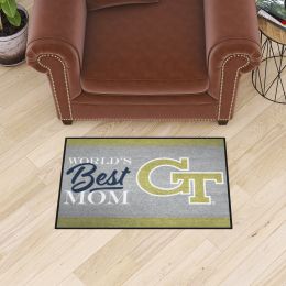 Georgia Tech Yellow Jackets World's Best Mom Starter Doormat - 19 x 30