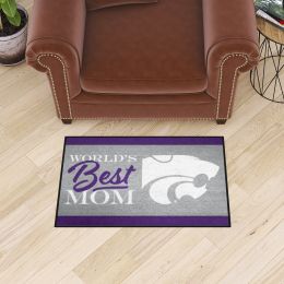 Kansas State Wildcats World's Best Mom Starter Doormat - 19 x 30