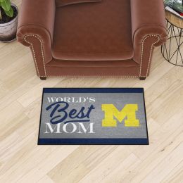 Michigan Wolverines World's Best Mom Starter Doormat - 19 x 30