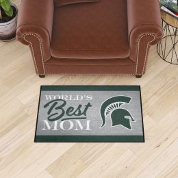 Michigan State Spartans World's Best Mom Starter Doormat - 19 x 30