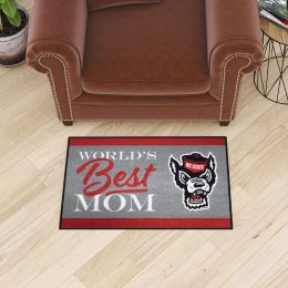 NC State Wolfpack World's Best Mom Starter Doormat - 19 x 30