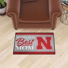 Nebraska Cornhuskers World's Best Mom Starter Doormat - 19 x 30