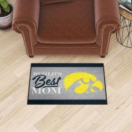 Iowa Hawkeyes World's Best Mom Starter Doormat - 19 x 30