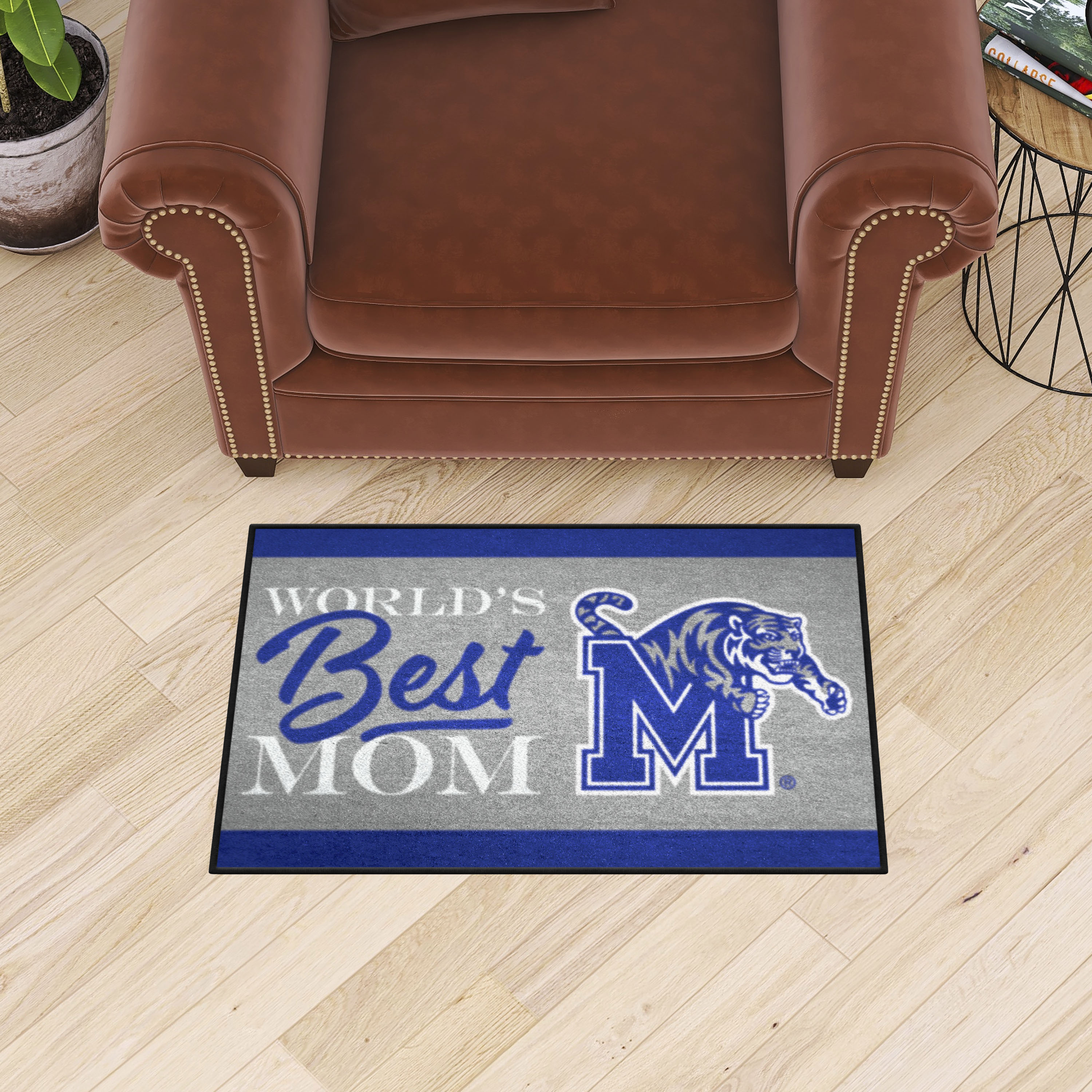 Memphis Tigers World's Best Mom Starter Doormat - 19 x 30